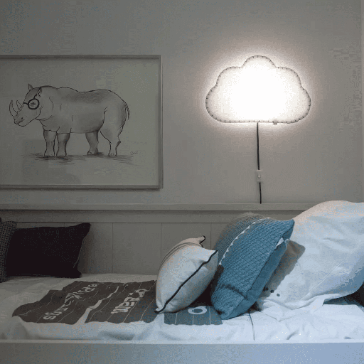 Kinderzimmer Wandlampe Das kleine Wölkchen