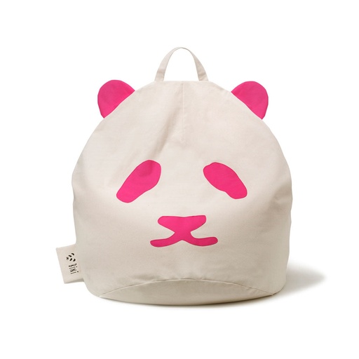 Sitzsack Panda, in pink, schwarz oder grau
